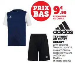 Hyper U Tee-shirt ou short enfant offre