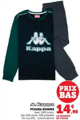 Hyper U Pyjama homme offre