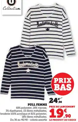 Hyper U Pull femme offre