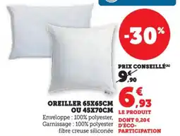 Hyper U Oreiller offre