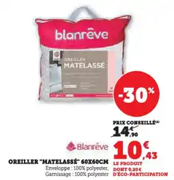 Hyper U Oreiller matelassé offre