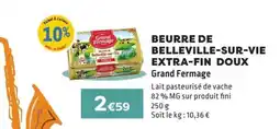 E.Leclerc BEURRE DE BELLEVILLE-SUR-VIE EXTRA-FIN DOUX offre