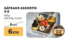 E.Leclerc GÂTEAUX ASSORTIS X 6 offre