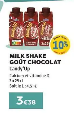 E.Leclerc MILK SHAKE GOÛT CHOCOLAT offre