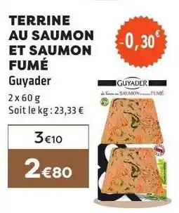 E.Leclerc TERRINE AU SAUMON ET SAUMON FUMÉ offre