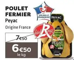E.Leclerc POULET FERMIER Peyac offre