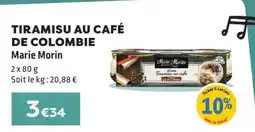 E.Leclerc TIRAMISU AU CAFÉ DE COLOMBIE offre