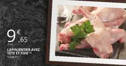 E.Leclerc Lapin entier avec tête et foie offre