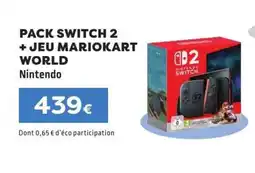E.Leclerc PACK SWITCH 2 + JEU MARIOKART WORLD offre