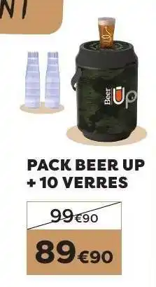 E.Leclerc PACK BEER UP + 10 VERRES offre