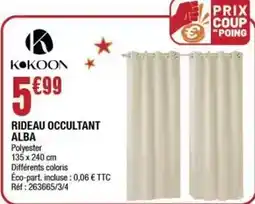 La Foir'Fouille Kokoon - rideau occultant alba offre