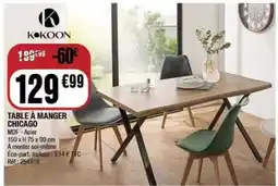 La Foir'Fouille Kokoon - table à manger chicago offre