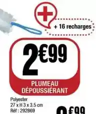 La Foir'Fouille Polyester 27xh3x3.5 cm offre
