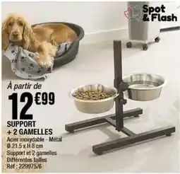 La Foir'Fouille Flash - support + 2 gamelles offre