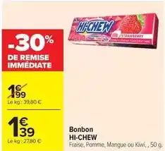 Carrefour Drive Hi-chew - bonbon offre