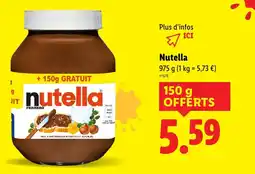 Lidl Nutella offre