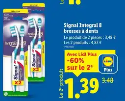 Lidl Signal integral 8 brosses à dents offre