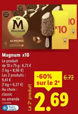 Lidl Magnum x10 offre