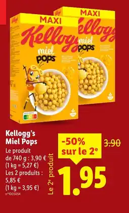 Lidl Kellogg's miel pops offre