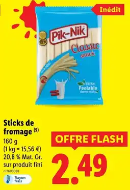 Lidl Sticks de fromage offre