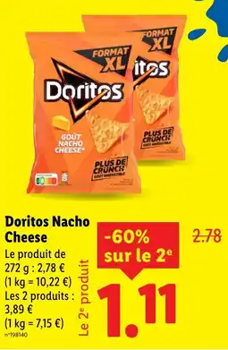 Lidl Doritos nacho cheese offre