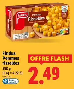 Lidl Findus pommes rissolées offre