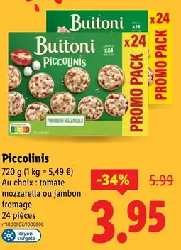 Lidl Piccolinis offre