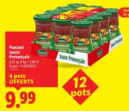 Lidl Panzani sauce provençale offre