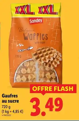 Lidl Gaufres au sucre offre