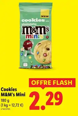 Lidl Cookies m&m's mini offre