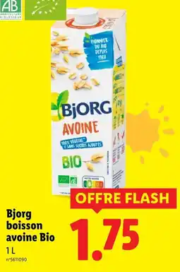 Lidl Bjorg boisson avoine bio offre