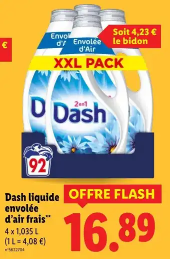 Lidl Dash liquide envolée d'air frais offre