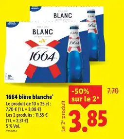 Lidl 1664 bière blanche offre