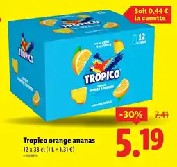 Lidl Tropico orange ananas offre