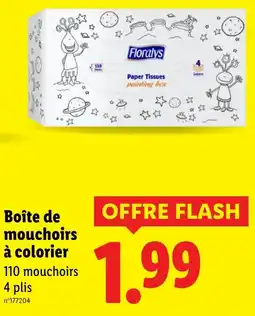 Lidl Boîte de mouchoirs à colorier offre