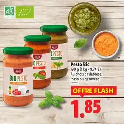 Lidl Pesto bio offre
