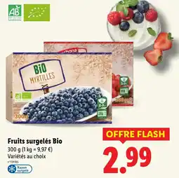 Lidl Fruits surgelés bio offre
