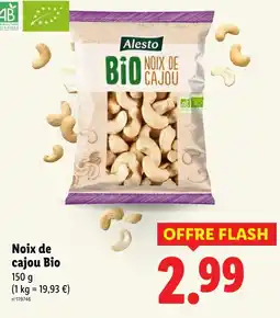 Lidl Noix de cajou bio offre