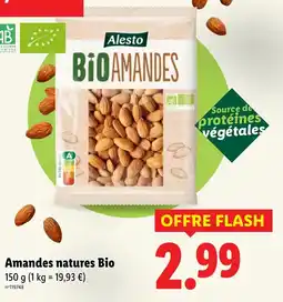 Lidl Amandes natures bio offre