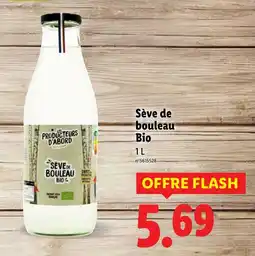 Lidl Sève de bouleau bio offre