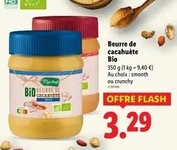 Lidl Beurre de cacahuète bio offre