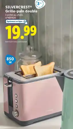 Lidl SILVERCREST Grille-pain double offre