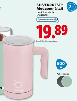Lidl SILVERCREST Mousseur à lait offre