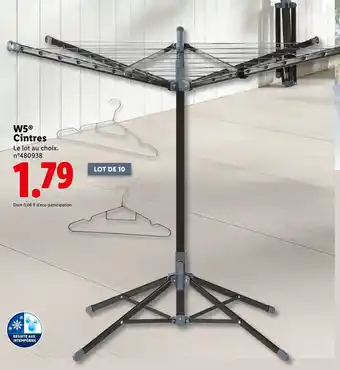 Lidl W5 Séchoir parapluie offre