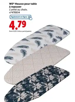 Lidl W5 Housse pour table à repasser offre
