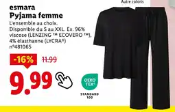 Lidl esmara Pyjama femme offre