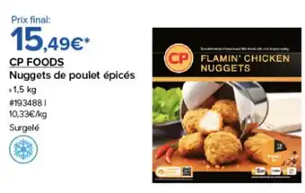 Costco CP FOODS Nuggets de poulet épicés offre