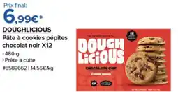 Costco DOUGHLICIOUS Pâte à cookies pépites chocolat noir X12 offre