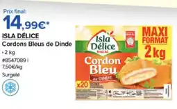 Costco ISLA DÉLICE Cordons Bleus de Dinde offre