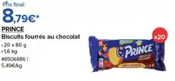 Costco PRINCE Biscuits fourrés au chocolat offre